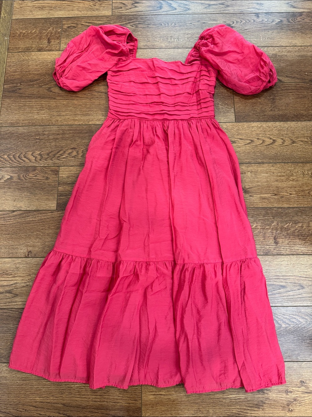 Abercrombie Emerson Puff Sleeve Midi Dress
